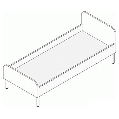 Кровать детская КДм-14