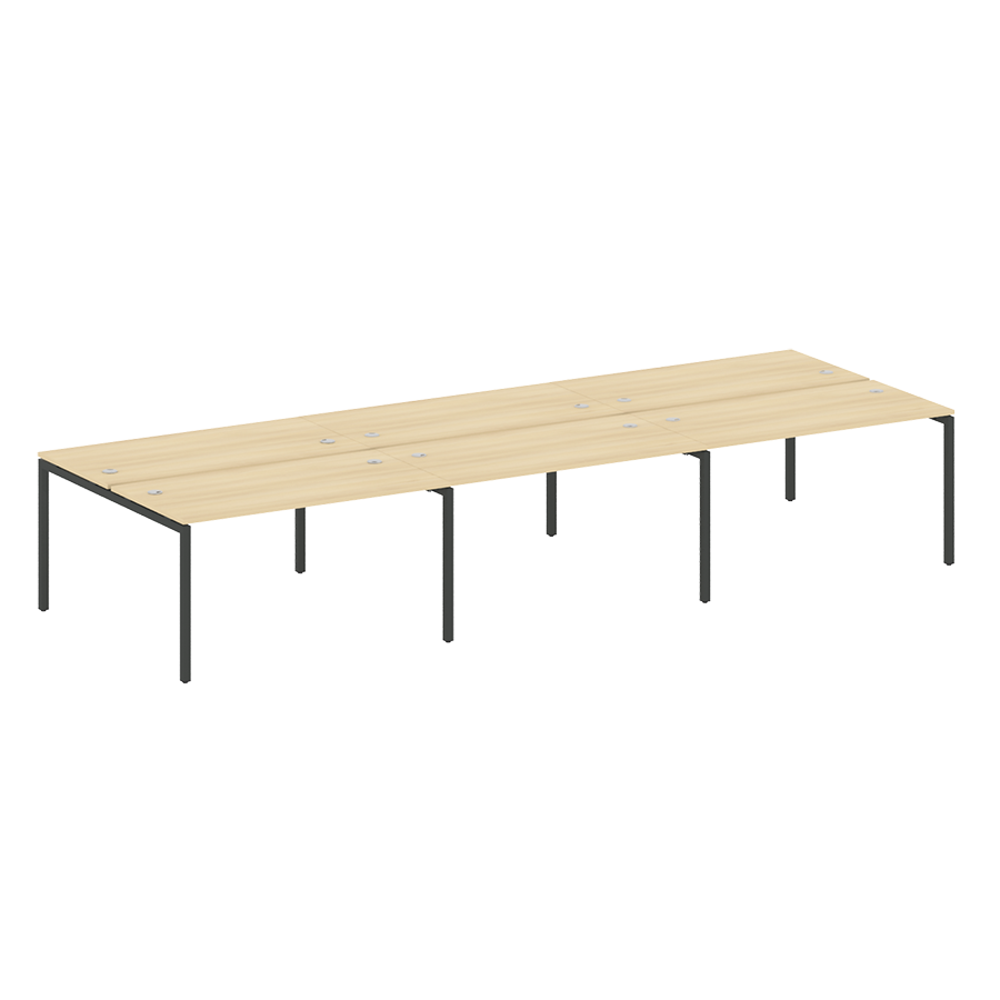 Рабочая станция на 6 раб. мест на металлокаркасе 40.СМ-6.3