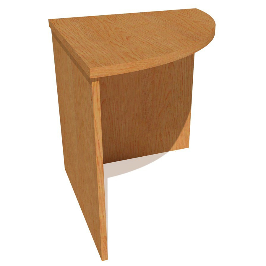 Стол офисный угловой с радиусом ЛБ 4.07R