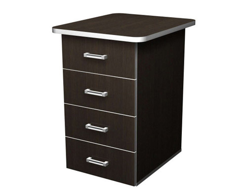 Тумба приставная с 4 ящиками ПТ4.5