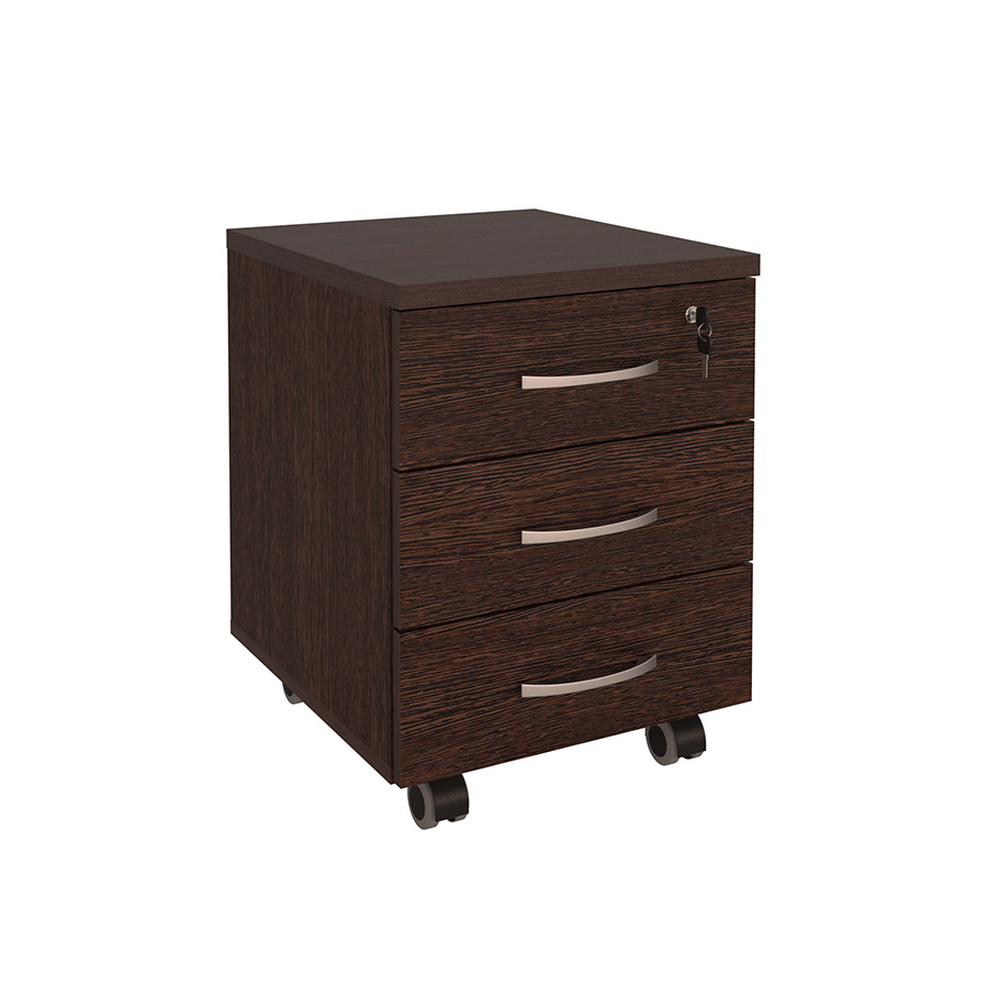 Тумба офисная 3 ящика с замком 83.10