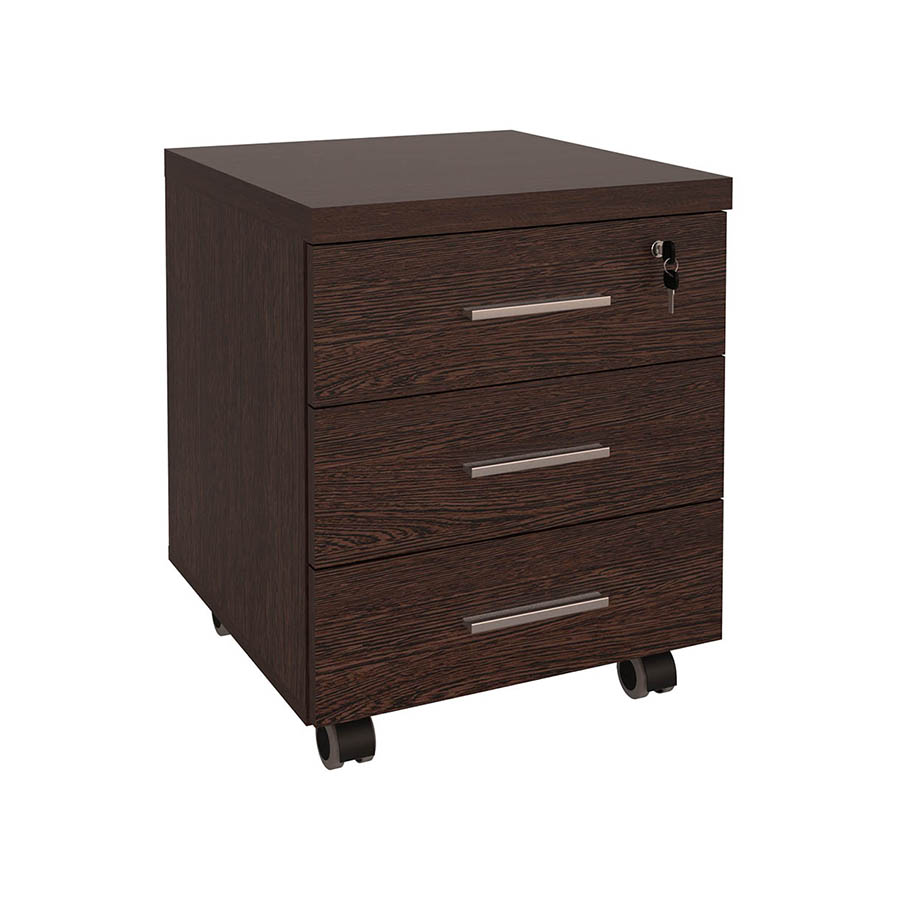 Тумба офисная 3 ящика с замком 21.05