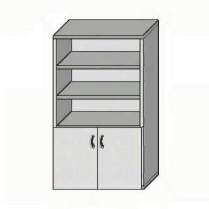 Шкаф для документов с нижними дверями С-9.3