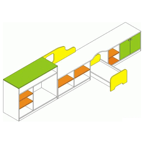 Стенка с уголком ряжений игровая МИ-5