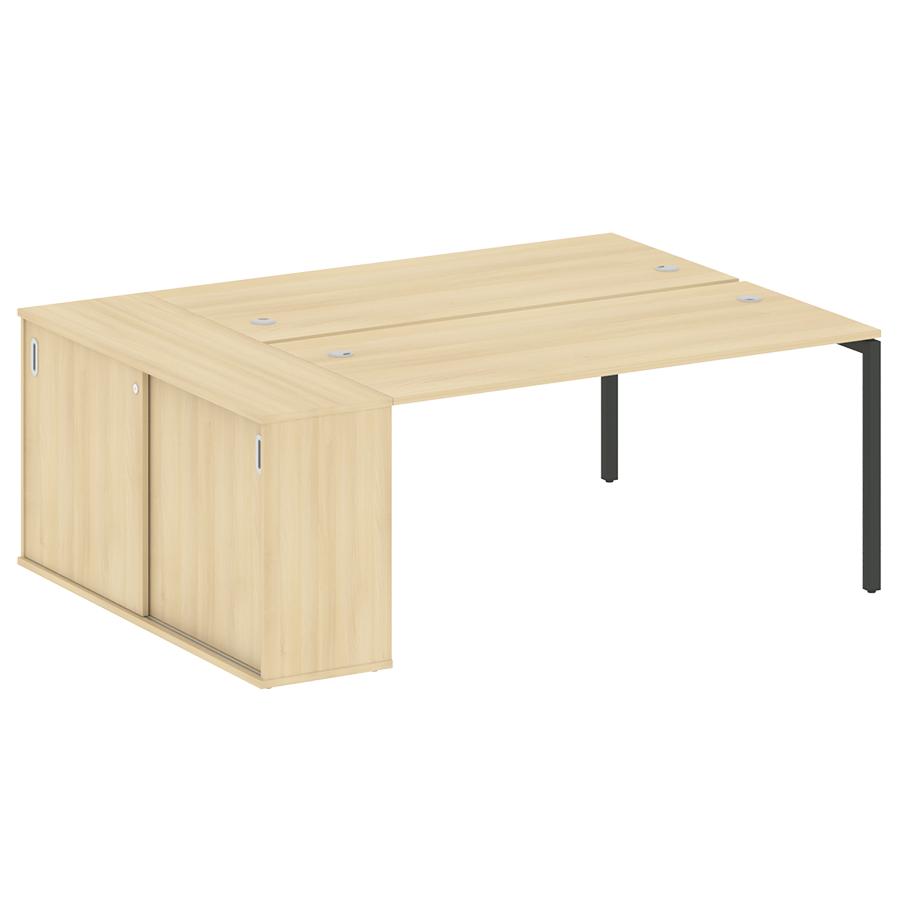 Рабочая станция с шкафом-купе на металлокаркасе 40.РС-СШК-1.4 Т