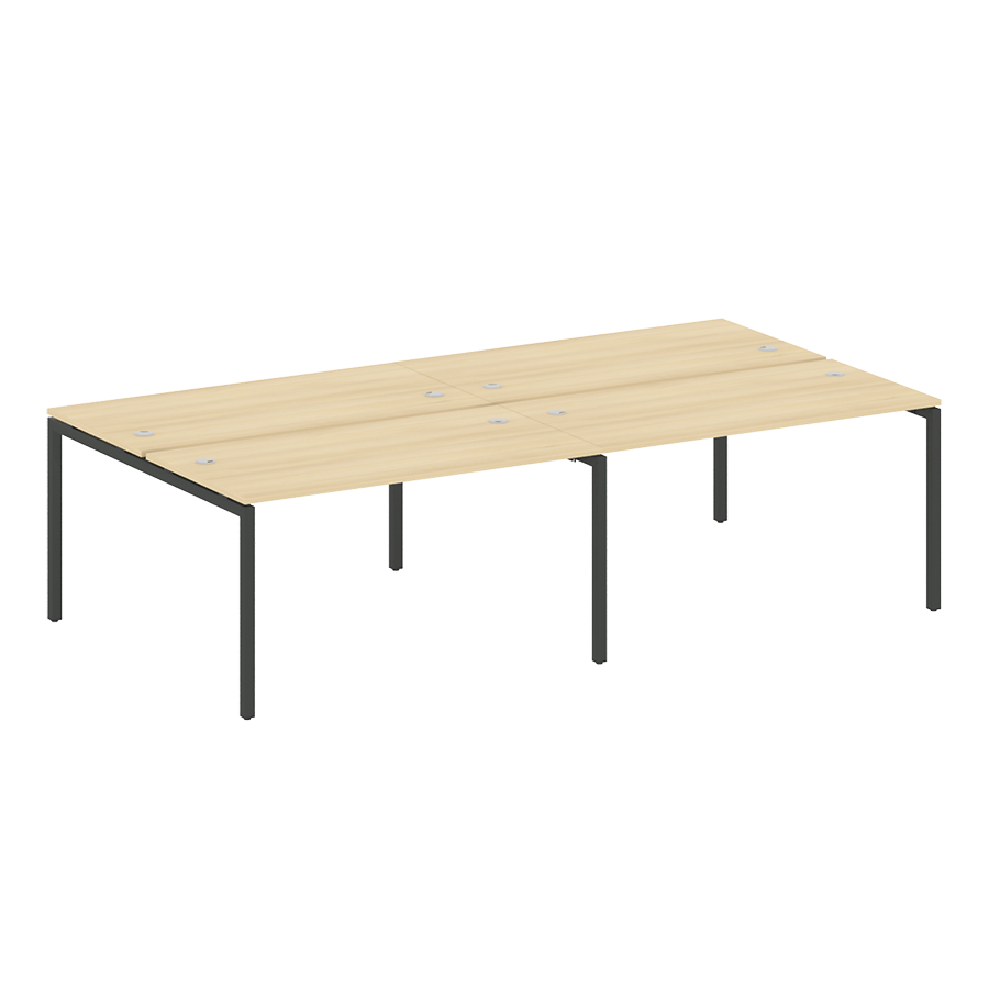 Рабочая станция на 4 места на металлокаркасе 40.СМ-4.3