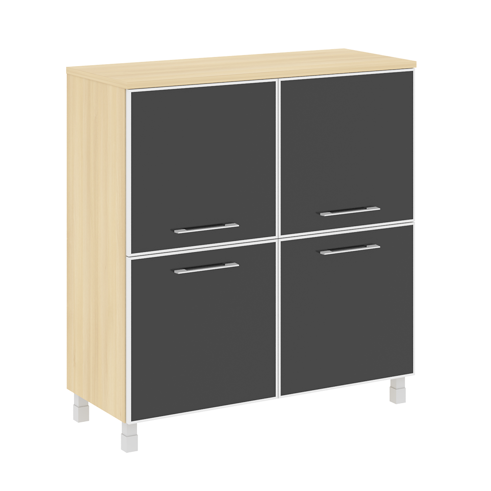 Шкаф четырехсекционный (стекло лакобель в раме) LT.SD-1.2 R