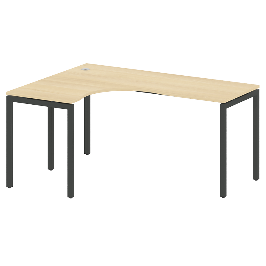 Стол криволинейный левый на металлокаркасе 40.СА-4 (L)