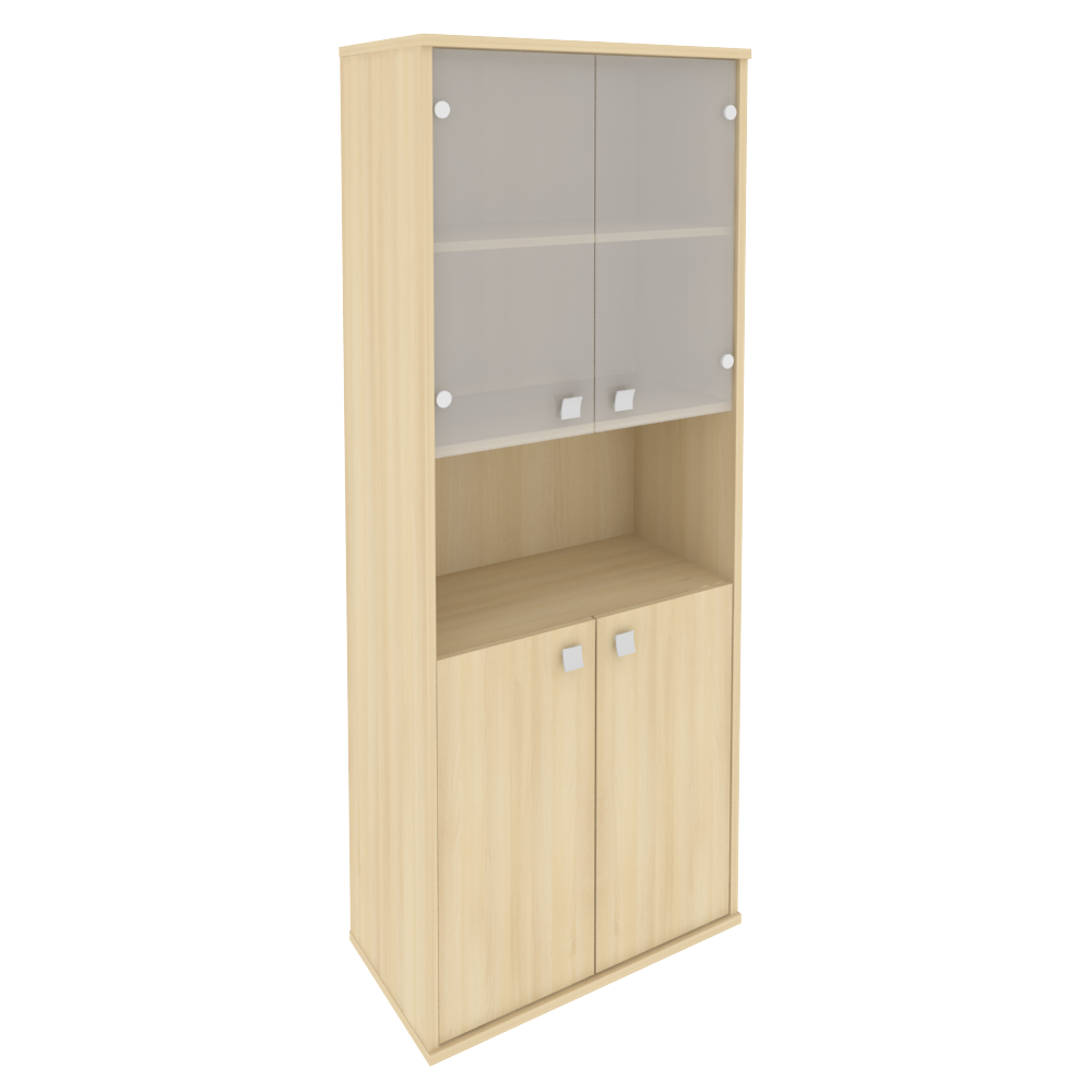 Шкаф высокий широкий (стекло) Л.СТ-1.4