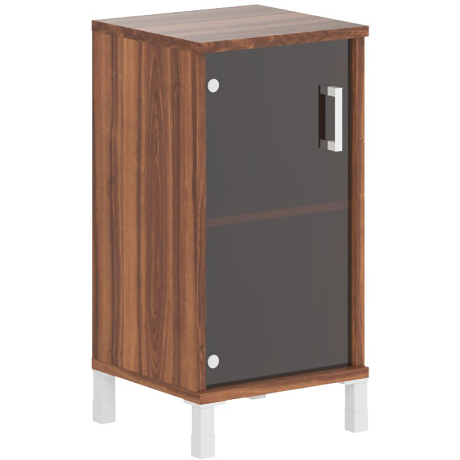 Шкаф-колонка низкая со стеклянной дверью (Л/ПР) В 411.5