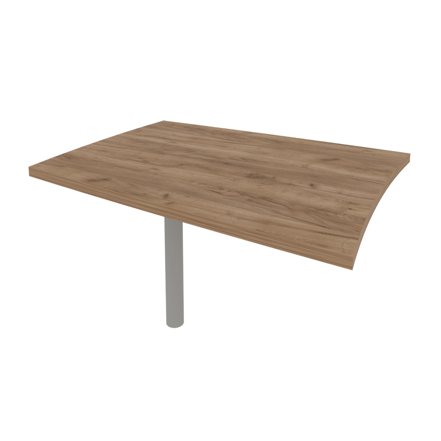 Брифинг-приставка для криволинейного стола KB-1