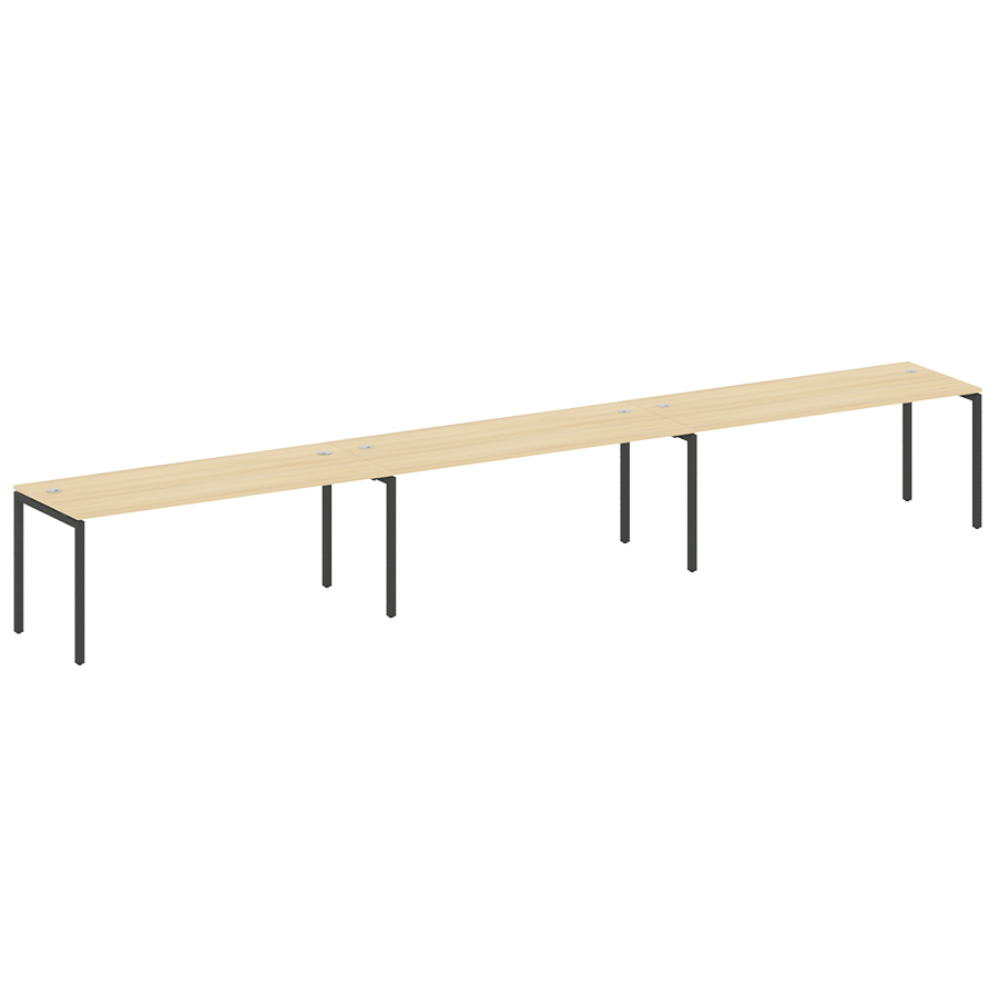 Рабочая станция на 3 места на металлокаркасе 40.СМ-3.5