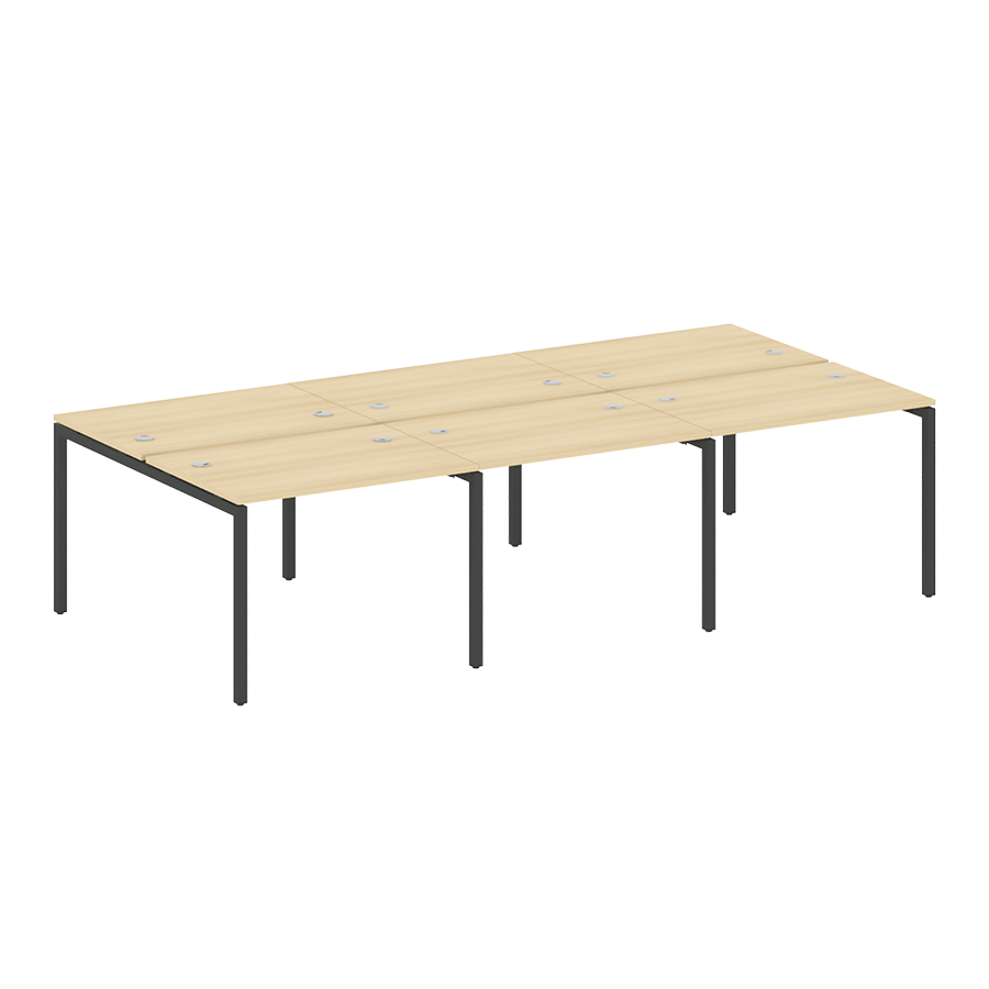 Рабочая станция на 6 раб. мест на металлокаркасе 40.СМ-6.1