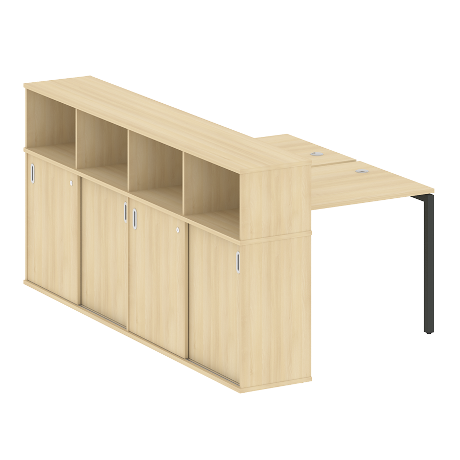 Рабочая станция с шкафом-купе на металлокаркасе 40.РС-СШК-4.1 Т