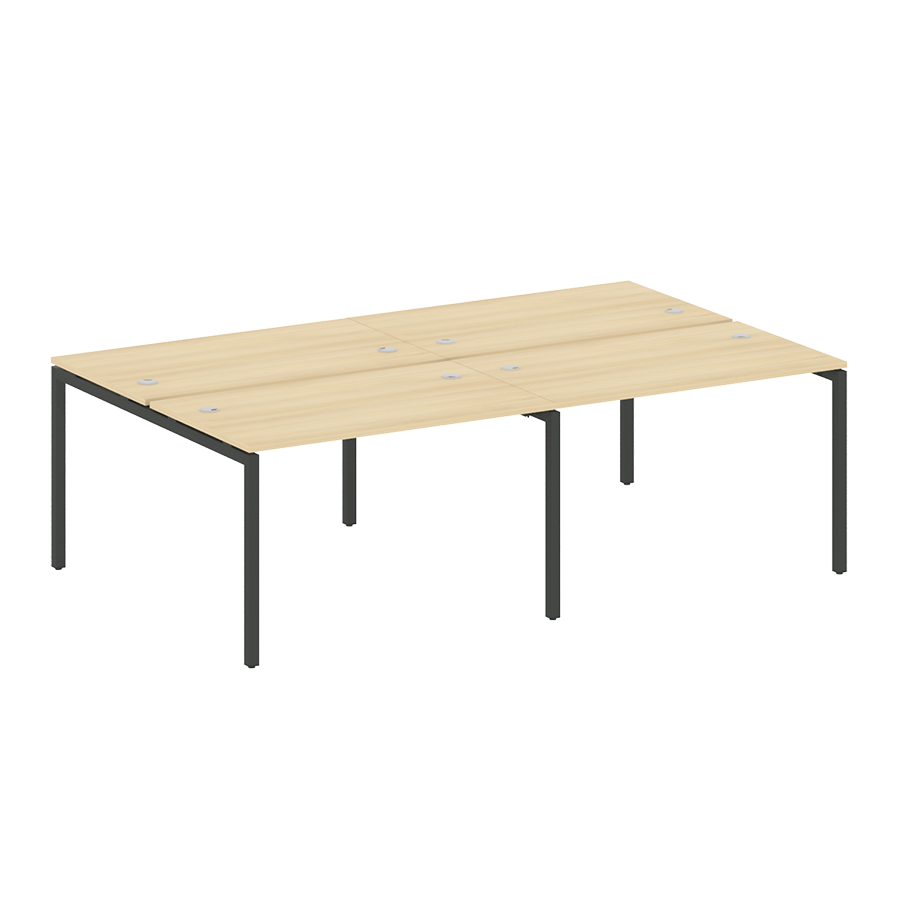 Рабочая станция на 4 места на металлокаркасе 40.СМ-4.2