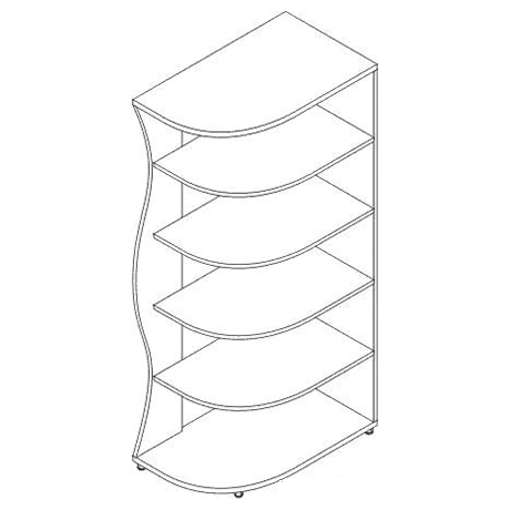 Стеллаж для хранения игрушек высокий СХв