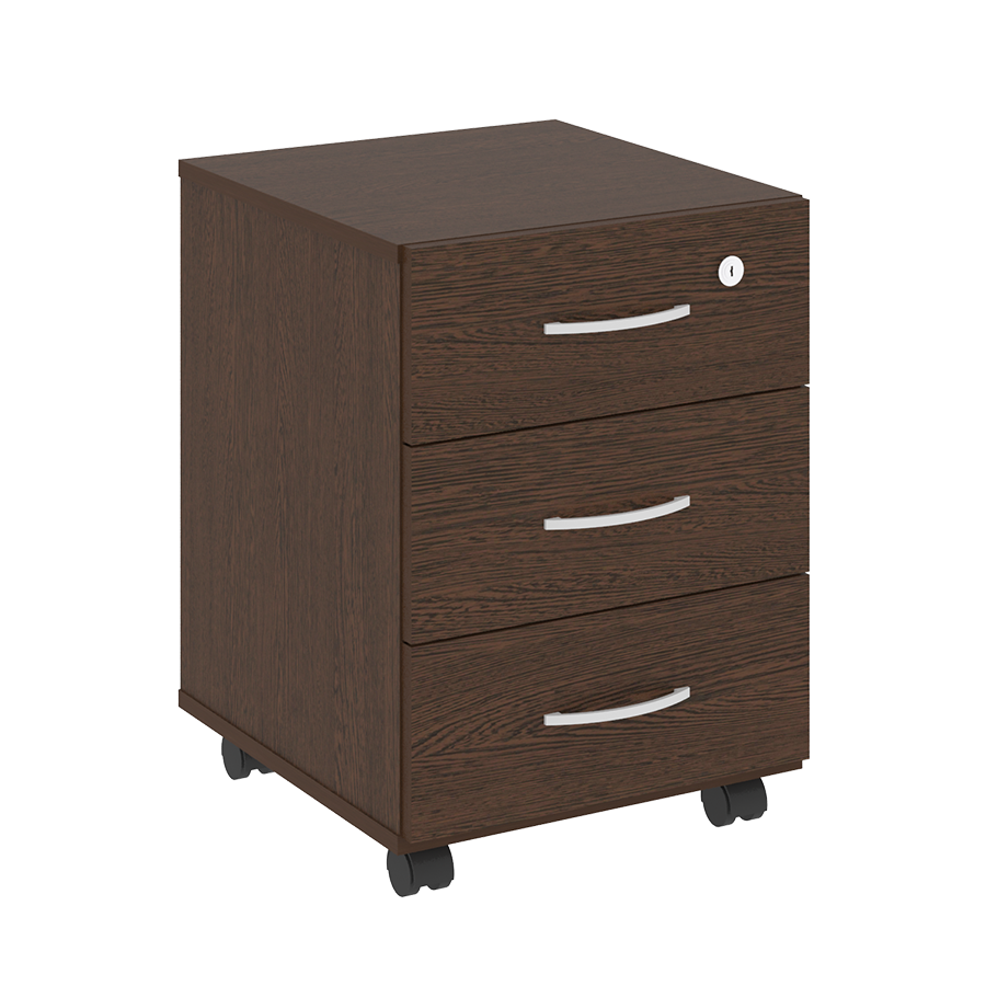 Тумба подкатная (3 ящика, с замком) В.ТМ-3