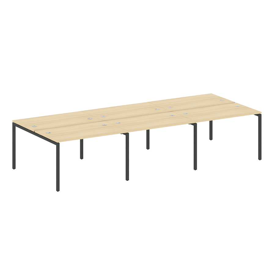 Рабочая станция на 6 раб. мест на металлокаркасе 40.СМ-6.2