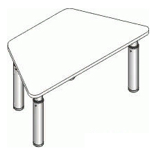 Стол детский регулируемый СДРт-9-МДФ