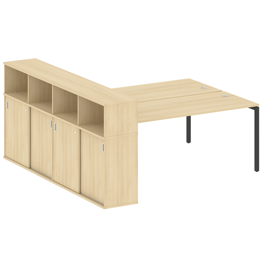 Рабочая станция с шкафом-купе на металлокаркасе 40.РС-СШК-4.5 Т