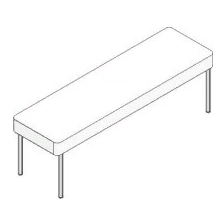 Банкетка мягкая БП-3-т25