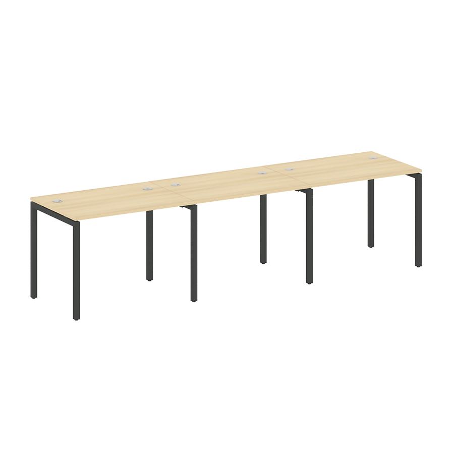 Рабочая станция на 3 места на металлокаркасе 40.СМ-3.1