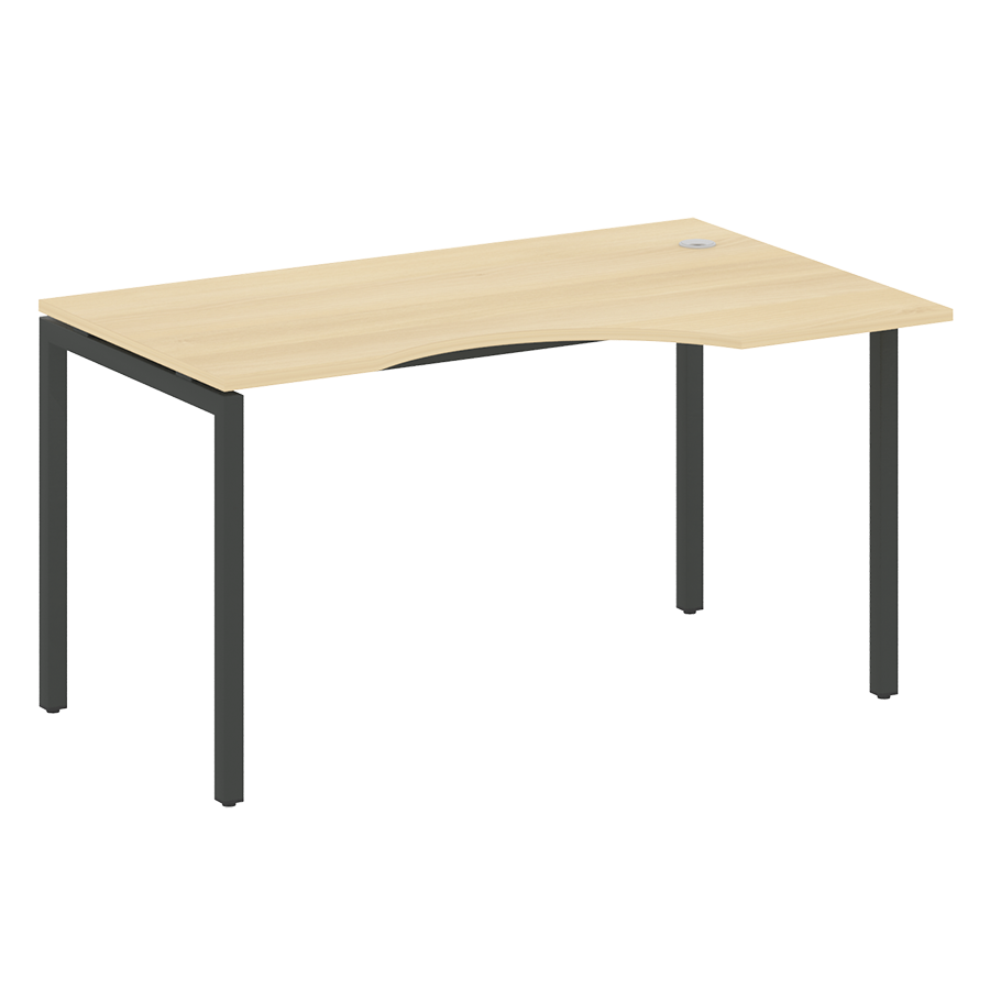 Стол криволинейный правый на металлокаркасе 40.СА-2 (R)