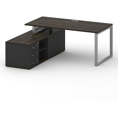 Стол руководителя SK.SRG-180 (L) левый (с опорной греденцией)