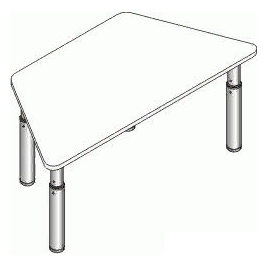 Стол детский регулируемый СДРт-11-МДФ