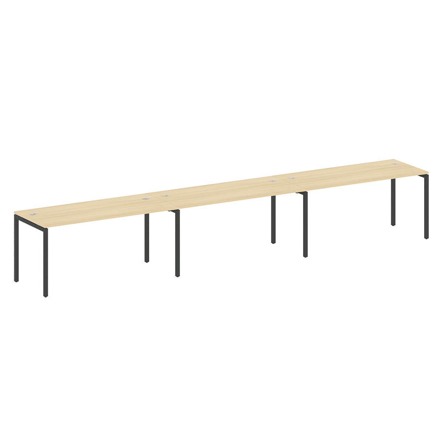 Рабочая станция на 3 места на металлокаркасе 40.СМ-3.4