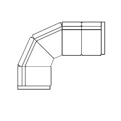 Диван угловой Франклин 2-У-1