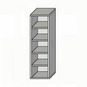 Шкаф для документов узкий открытый С-10.1