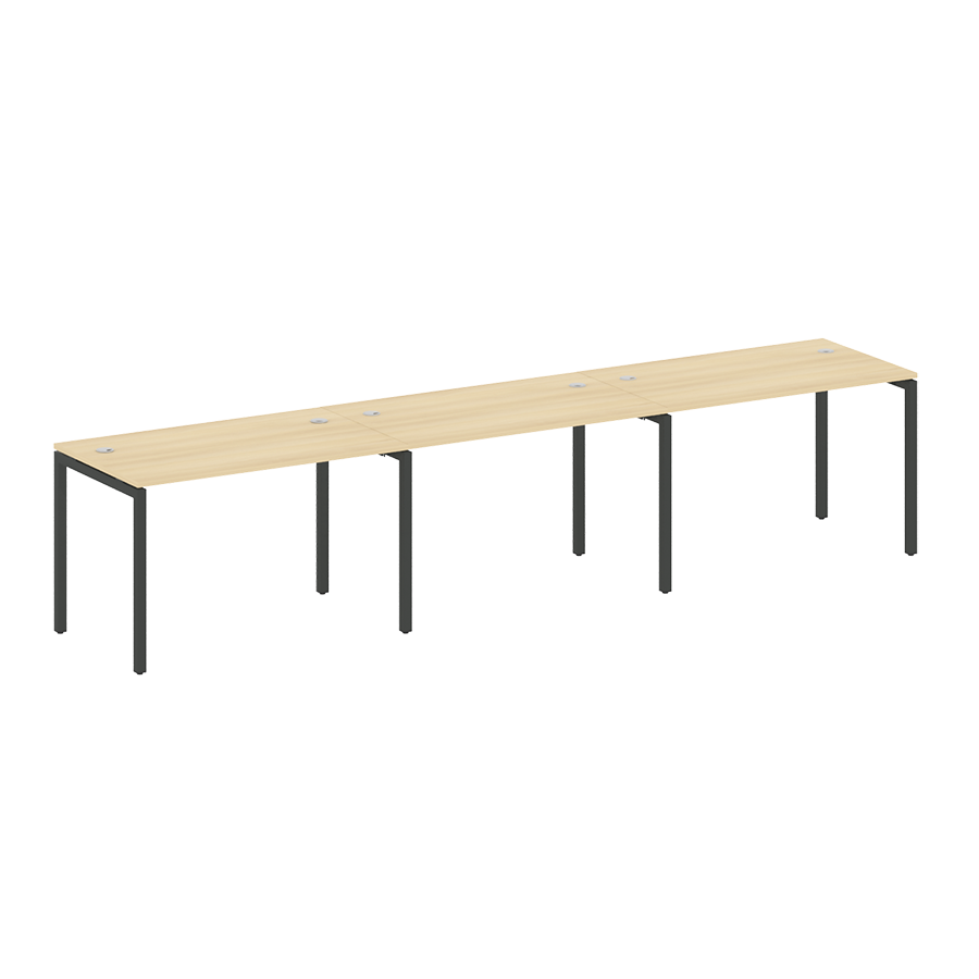 Рабочая станция на 3 места на металлокаркасе 40.СМ-3.2