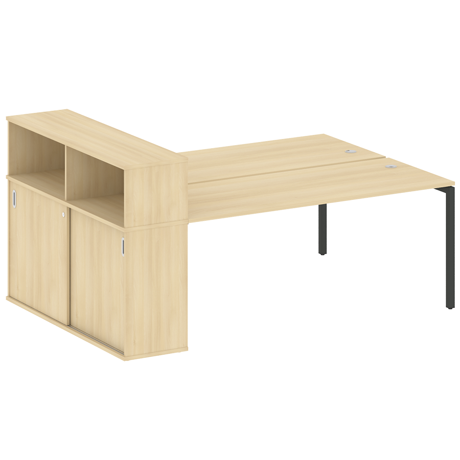 Рабочая станция с шкафом-купе на металлокаркасе 40.РС-СШК-2.5 Т