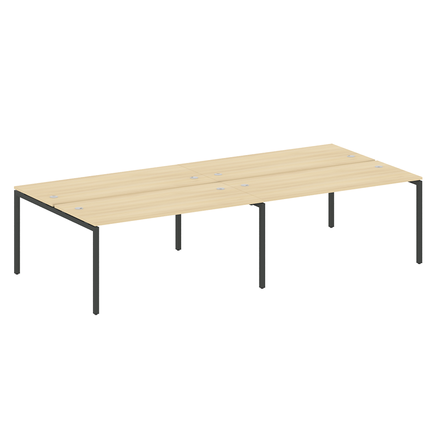 Рабочая станция на 4 места на металлокаркасе 40.СМ-4.4