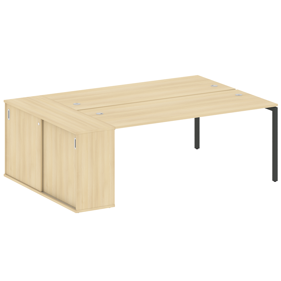 Рабочая станция с шкафом-купе на металлокаркасе 40.РС-СШК-1.5 Т