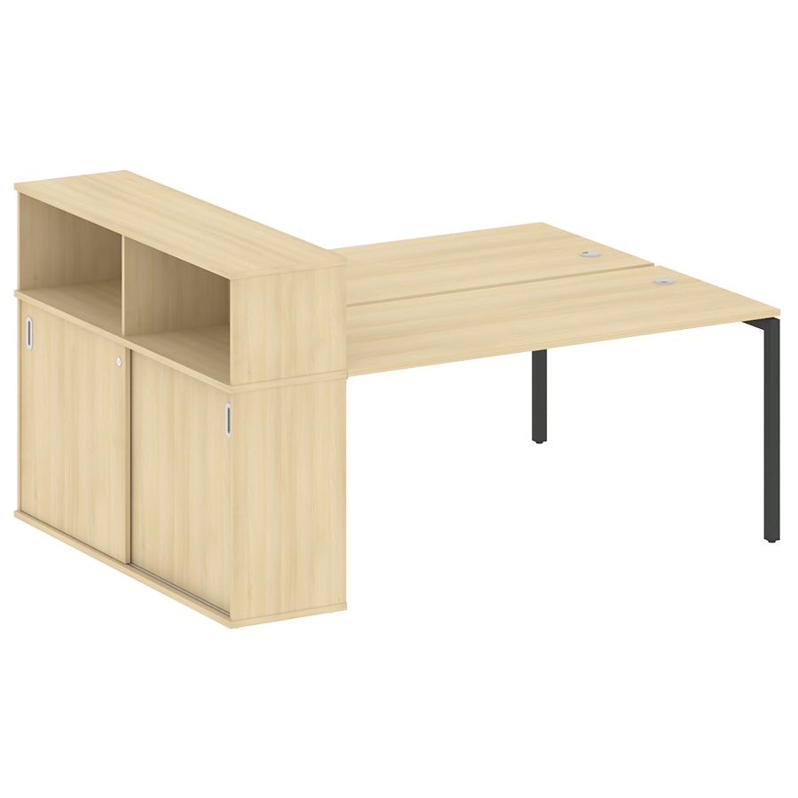 Рабочая станция с шкафом-купе на металлокаркасе 40.РС-СШК-2.4 Т