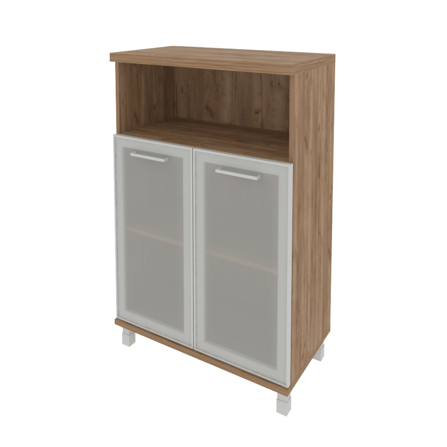 Шкаф средний широкий (стекло в раме) KST-2.2R