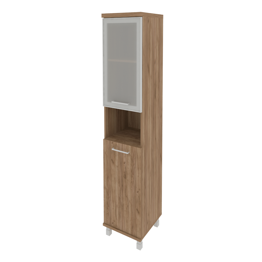 Шкаф высокий узкий (стекло в раме) KSU-1.4R (Левый / Правый)