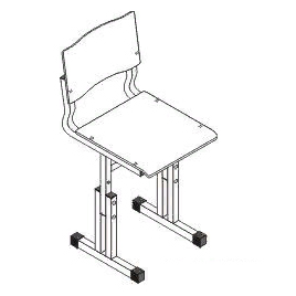Стул детский СР-1/2/3-т15