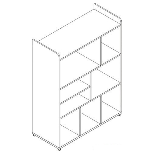 Стеллаж для хранения игрушек средний СХс