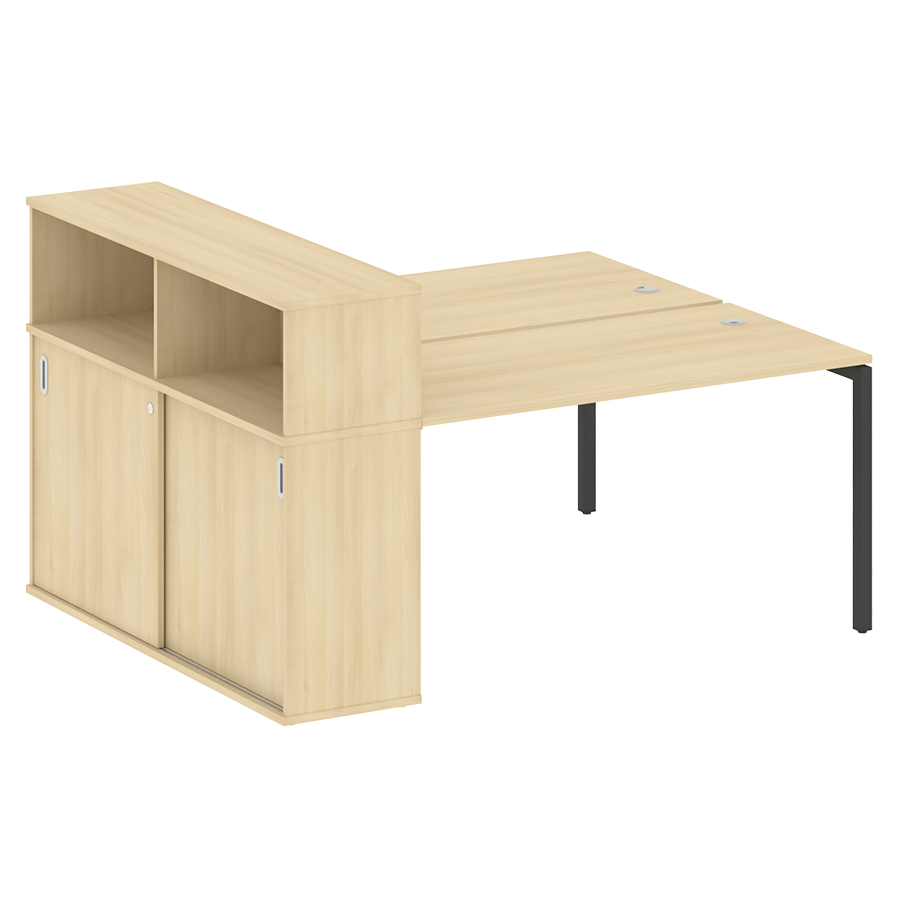 Рабочая станция с шкафом-купе на металлокаркасе 40.РС-СШК-2.3 Т