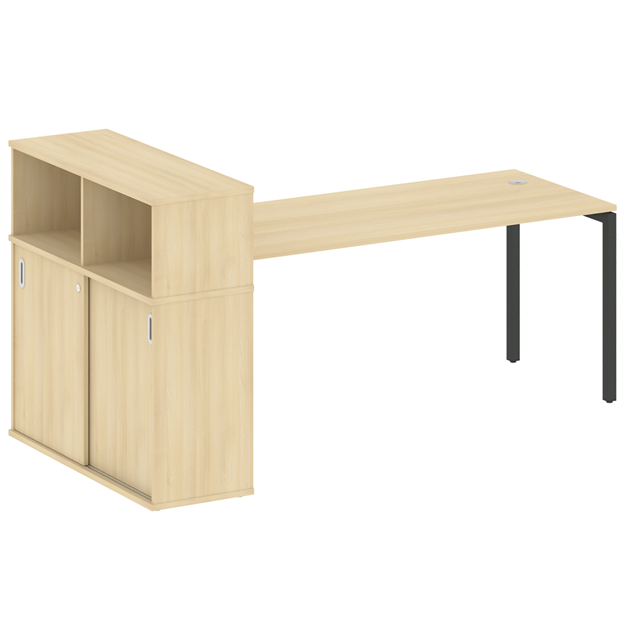 Стол письменный с шкафом-купе на металлокаркасе 40.РС-СШК-3.5 Т