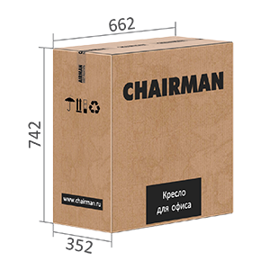 Размеры упаковки Кресла CHAIRMAN 555lt