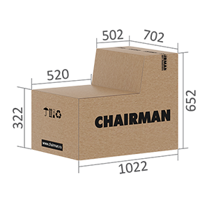 Размеры упаковки Кресла CHAIRMAN 424