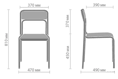Размеры стула Аскона