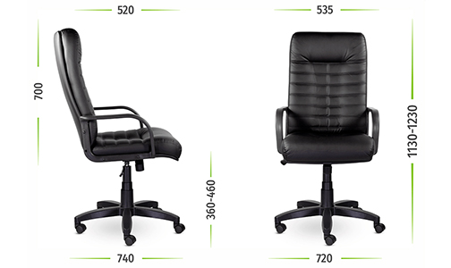 Размеры кресла Орион