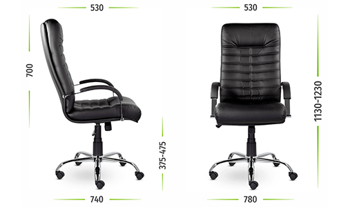 Кресло Орион В хром размеры Кресло Орион В хром размеры