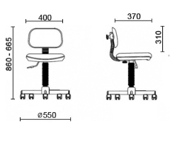 Размеры кресла Логика
