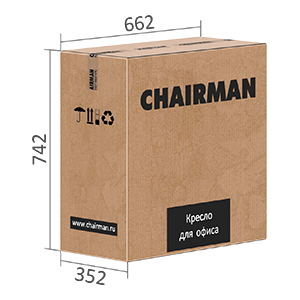 Размеры упаковки кресла CHAIRMAN 555lux